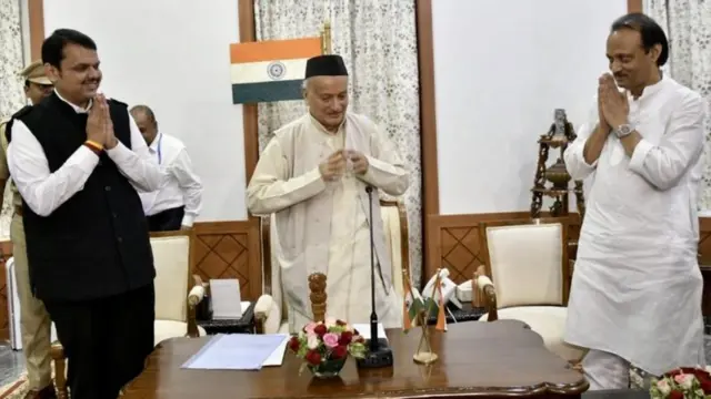 शरद पवार, अजित पवार, देवेंद्र फडणवीस