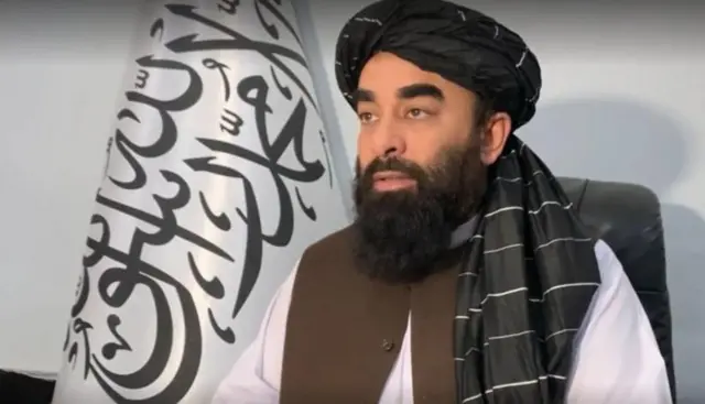 المتحدث باسم حكومة طالبان، ذبيح الله مجاهد