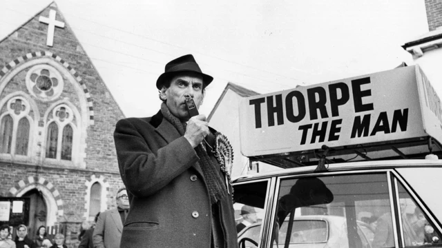 زعيم الحزب الليبرالي البريطاني، جيريمي ثورب، 1979