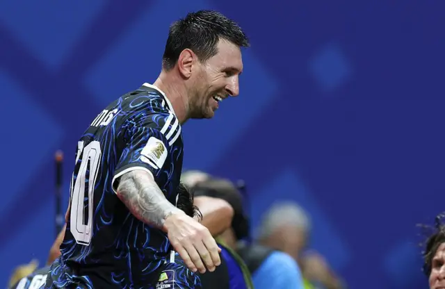 Messi tras la clasificación de Argentina para la final del domingo.