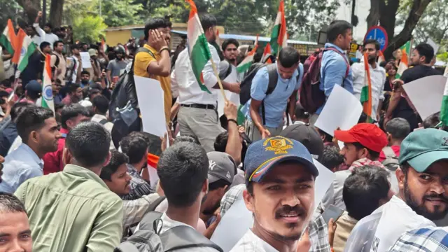 रांची में छात्रों का प्रदर्शन