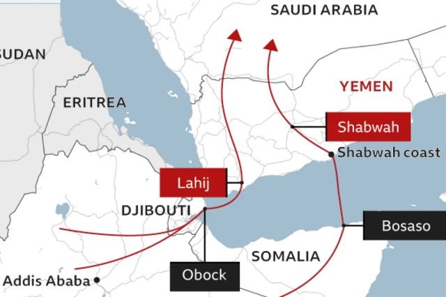 Taswirar bulaguro tsakanin ƙasashen Djiboti da Somaliya