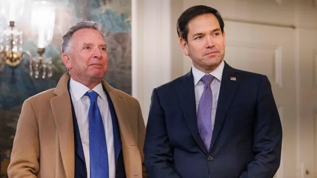 Стів Віткофф і Марко Рубіо в Білому домі, 11 лютого 2025 року