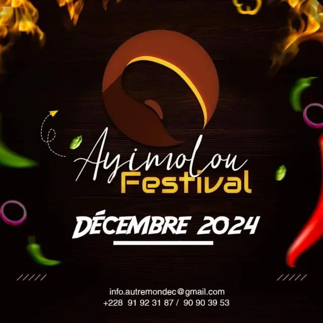 Une affiche annonçant le festival Ayimolou à Lomé au Togo
