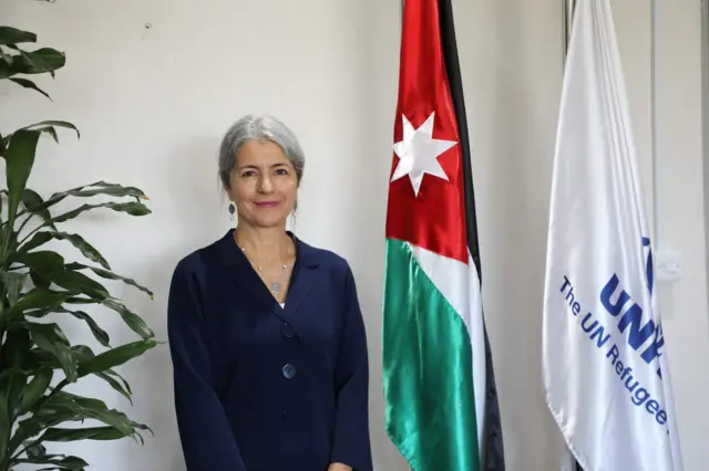 ماريا ستافروبولو ممثلة المفوضية السامية للأمم المتحدة لشؤون اللاجئين في الأردن