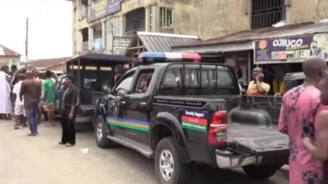 Aworan ọkọ awọn ọlọpaa niadugbo ti wọn ti ri oku Kate