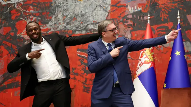 Vučić i Jusein Bolt