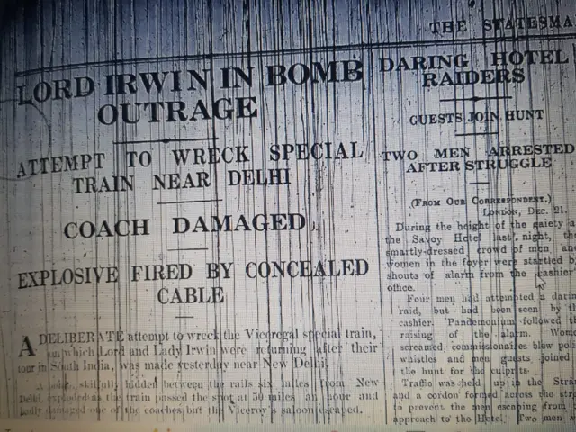 دی سٹیٹسمین اخبار کی خبر کا عکس۔ فوٹو وقار مصطفیٰ