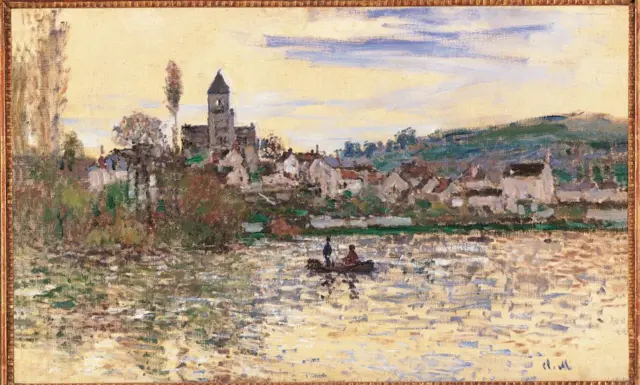 Pintura "El Sena en Vtehuil", de Monet.