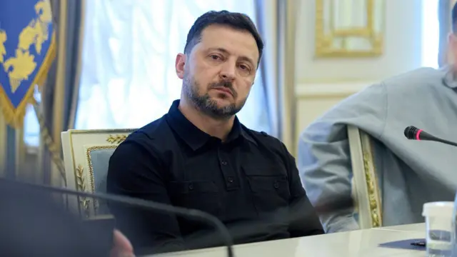 Володимир Зеленський під час зустрічі із керівництвом "монобільшості", 20 травня 2026 року