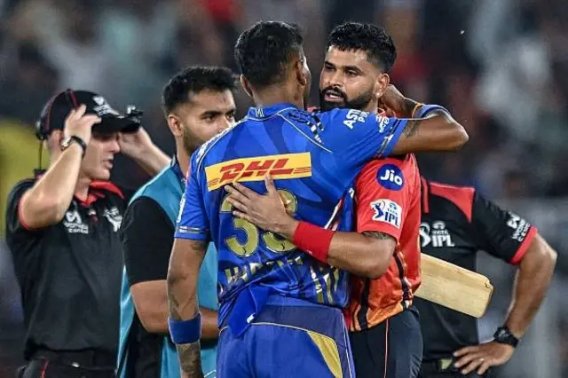 ممبئی انڈینز کے کپتان ہاردک پانڈیا نے پنجاب اور شریاس ایئر کی تعریف کی