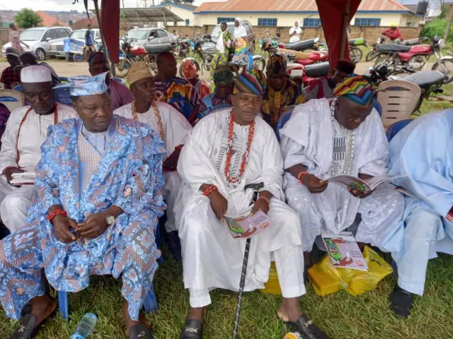 Awọn alejo to wa kopa nibi ayẹyẹ ọdun Sango