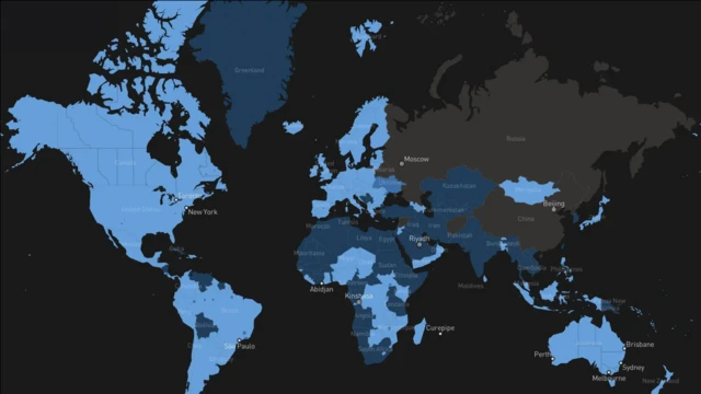 نقشه پوشش استارلینک