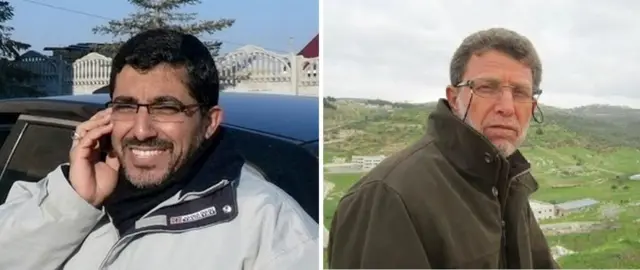 نائل البرغوثي (يميناً)، ضرار أبو سيسي (يساراً)