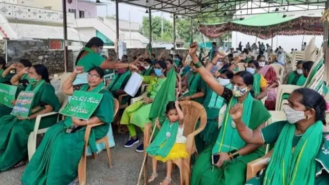 అమరావతి ఆందోళనలో మహిళలు