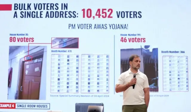 రాహుల్ గాంధీ , ఓటర్ల జాబితా