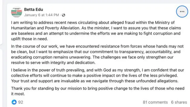 Ọsisa Betta Edu depụtara