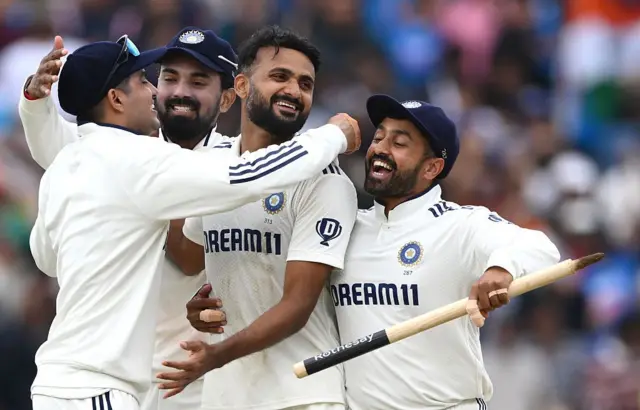 shubhman gill, and akash deep winning moment