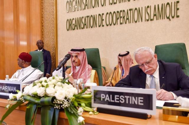 عربستان خود را حامی فلسطینیان معرفی می‌کند و برخلاف ایران با تشکیلات خودگردان فلسطین رابطه دیپلماتیک دارد
