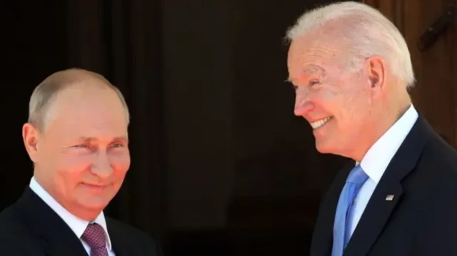 રશિયાના રાષ્ટ્રપતિ વ્લાદિમીર પુતિન અને અમેરિકાના રાષ્ટ્રપતિ જૉ બાઇડેન