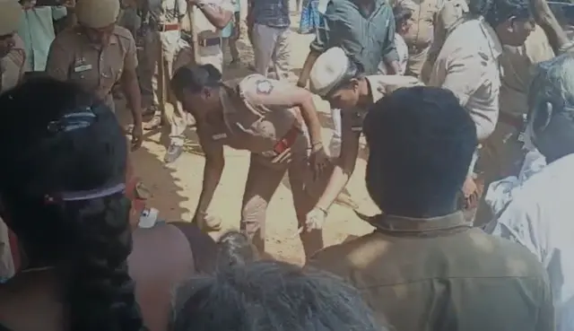 திருவள்ளூர், கரடிபுத்தூர், தமிழ்நாடு செய்திகள், மண் குவாரி, கிராவல் மண், மேய்க்கால் புறம் போக்கு, பட்டா கேட்டு போராட்டம், பொதுமக்கள் போராட்டம் 