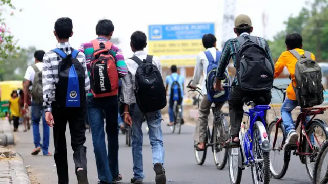 कोटा में छात्र