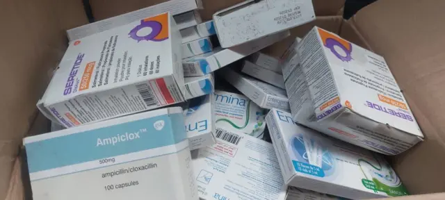 Wasu daga cikin hotunan magungunan jabu da Nafdac ta ƙwace