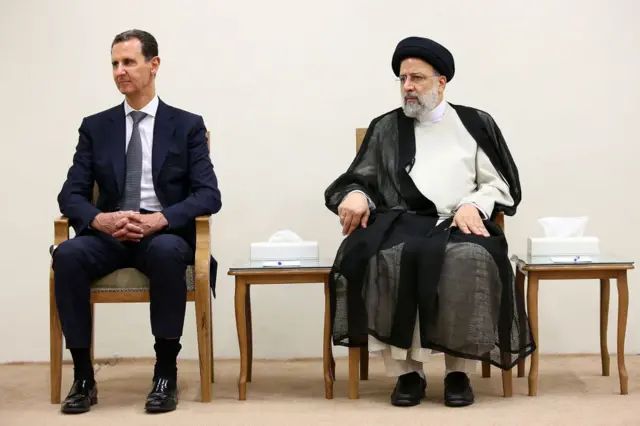 বাশার আল-আসাদের সঙ্গে ইরানের প্রয়াত প্রেসিডেন্ট এব্রাহিম রাইসি