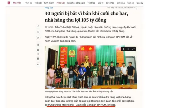 Bài báo trên VnExpress 18 giờ ngày 12/7/2025 đã gọi Giám đốc Công an TP HCM Mai Hoàng là trung tướng Bài báo trên VnExpress 18 giờ ngày 12/7/2025 đã gọi Giám đốc Công an TP HCM Mai Hoàng là trung tướng