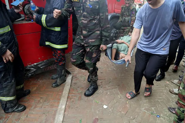 মাইলস্টোন স্কুল ও কলেজের বিমান বিধ্বস্তের ঘটনায় যারা অগ্নিদগ্ধ হয়েছে, তাদের বেশিরভাগই শিশু