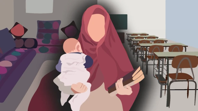 زن افغان خانه‌نشین شد