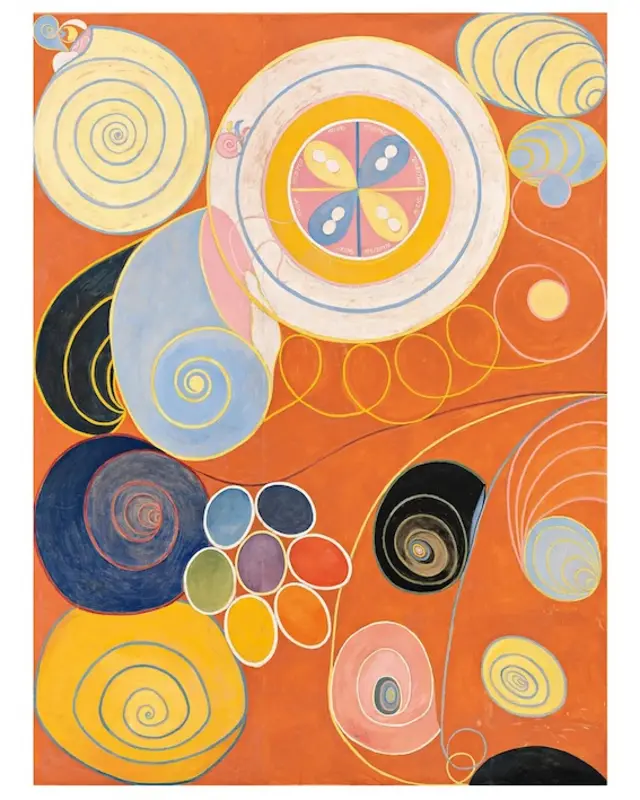 Photo d'un tableau de Hilma af Klint, The Ten Largest,