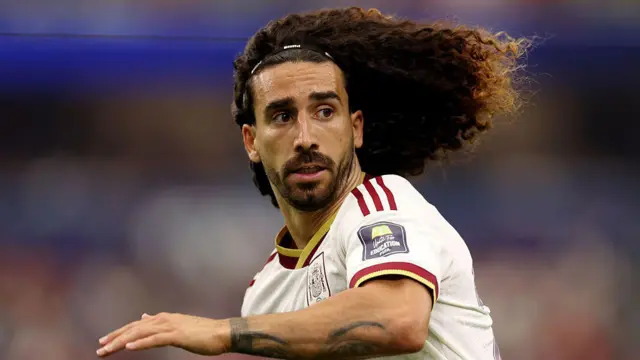 Marc Cucurella, durante el partido de semifinales ante Francia el pasado 14 de julio.