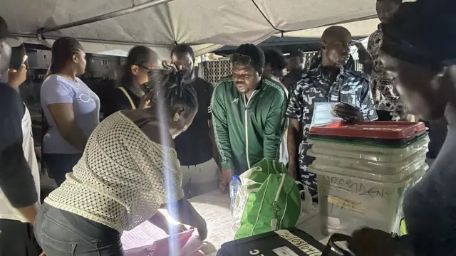 Mr Macaroni for im polling unit on election day