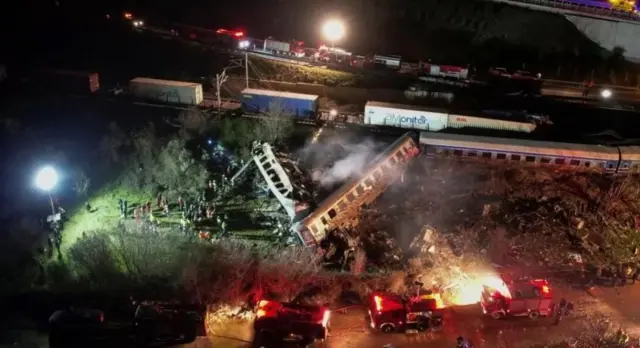 கிரீஸ், ரயில் விபத்து