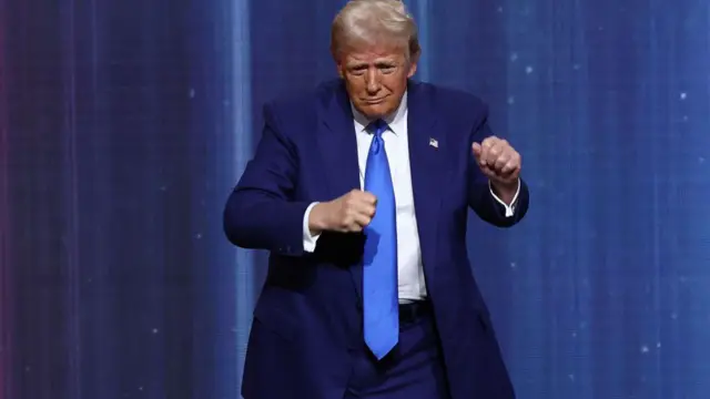 अमेरिका के नए निर्वाचित राष्ट्रपति डोनाल्ड ट्रंप.