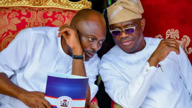Aworan Gomina Fubara ati Wike