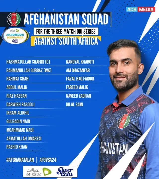 د افغان لوبغاړو نوملړ