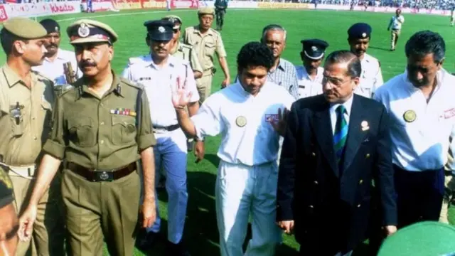 जगमोहन दालमिया सचिन तेंडुलकरसह