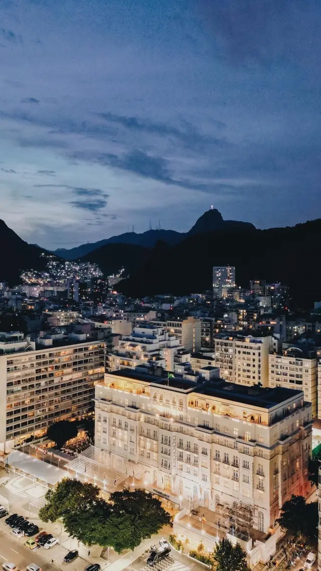 Vista aérea do Copacabana Palace