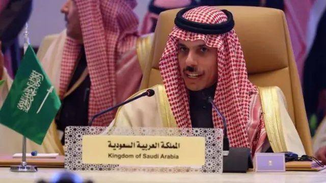 सऊदी अरब के विदेश मंत्री प्रिंस फ़ैसल बिन फ़रहान