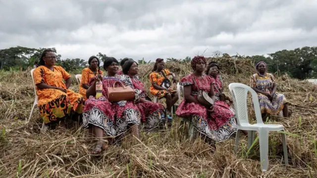 The day highlights the role and situation of women in rural areas, and Dibang women are out celebrating on Saturday in Cameroon...