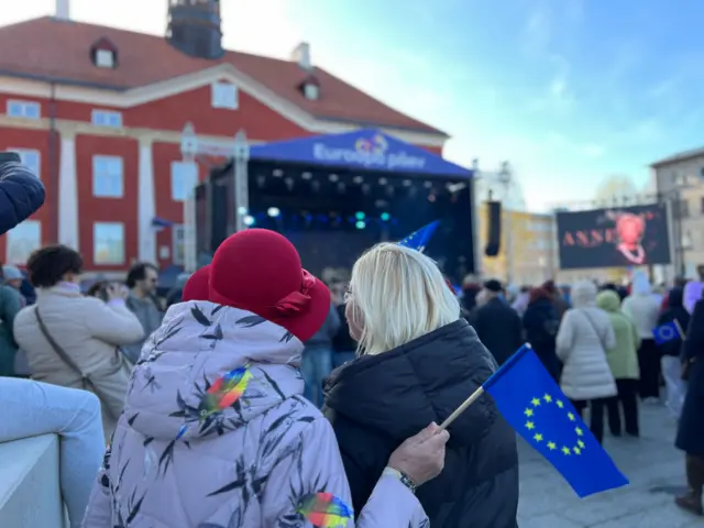 Слушатели концерта в честь дня Европы 