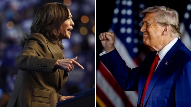 Ông Donald Trump và bà Kamala Harris 