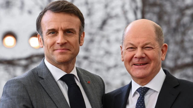Emmanuel Macron et Olaf Scholz