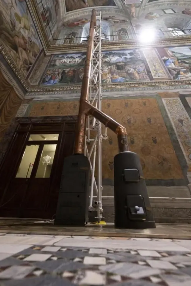 Chimeneas en la Capilla Sixtina