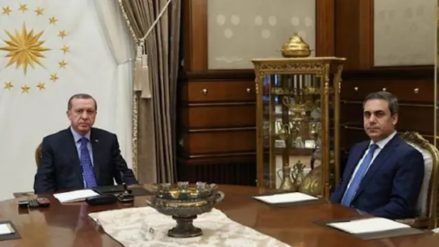 Recep Tayyip Erdoğan ve Hakan Fidan