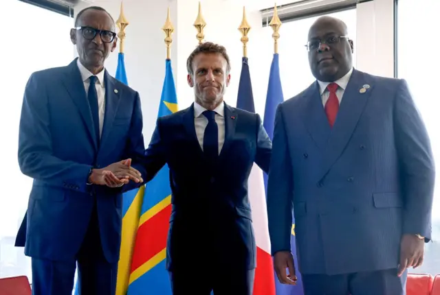 Perezida Kagame na Tshisekedi muri Nzeri(9) bahujwe na Emmanuel Macron i New York iruhande rw'inama rusange ya ONU