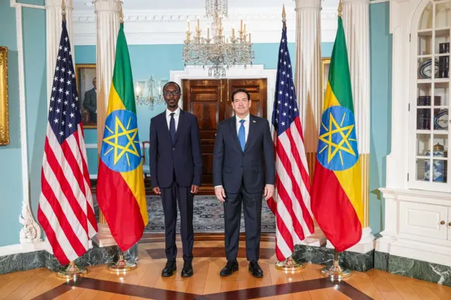 Ministira Dhimma Alaa Itoophiyaa Dr Gediyoon Ximootiwoos fi Ministira Dhimma Alaa US Maarkoo Ruubiyoo