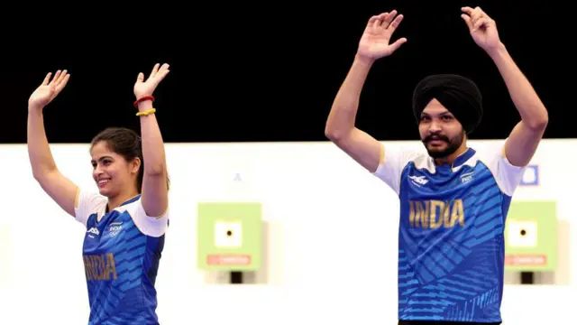 ਮਨੂੰ ਭਾਕਰ ਅਤੇ ਸਰਬਜੋਤ ਸਿੰਘ